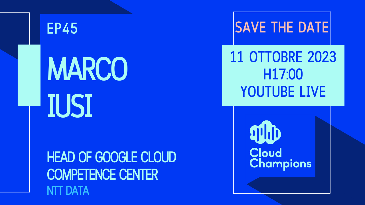 Marco Iusi, Head of Google Cloud Competence Center di NTT DATA