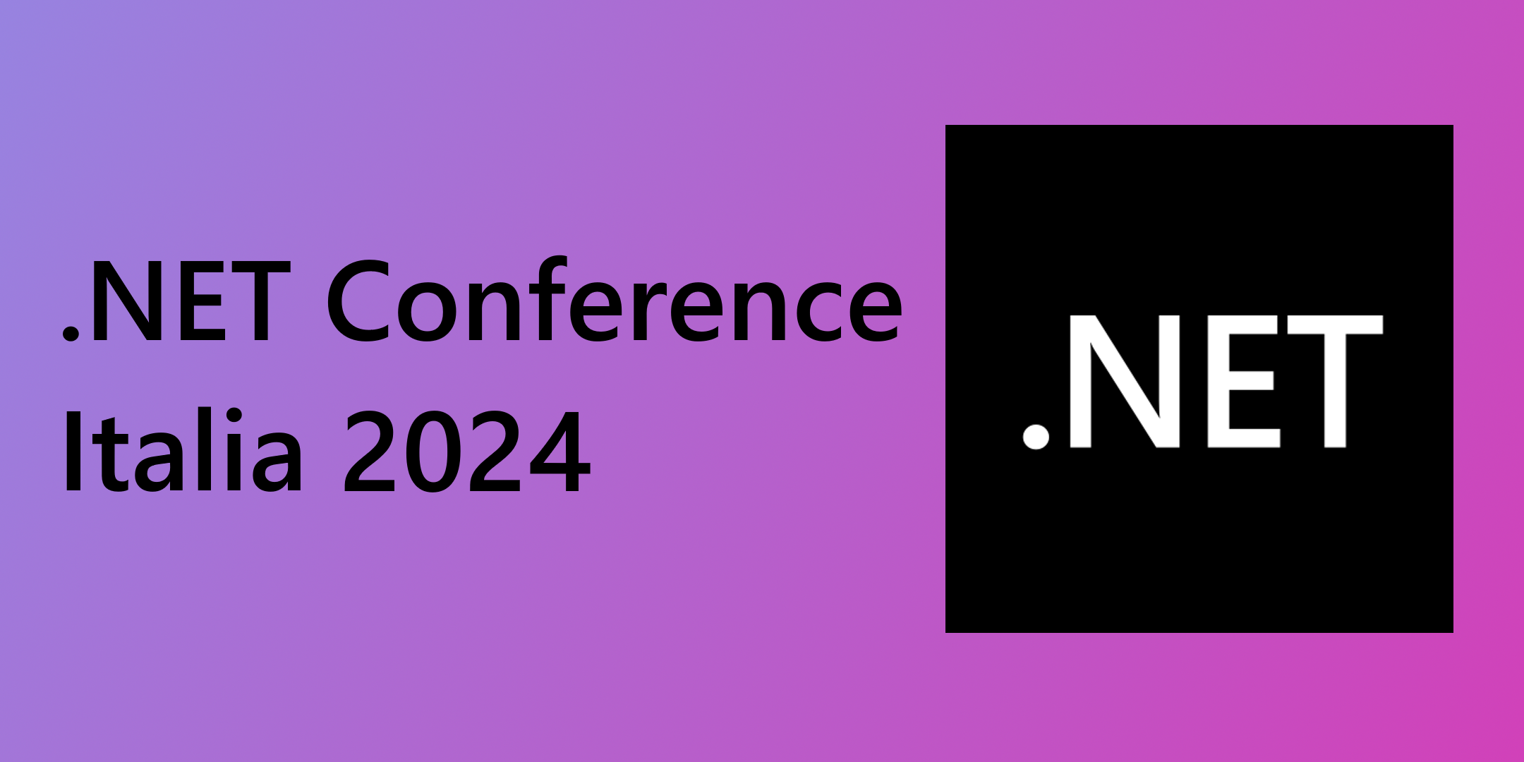 Banner .NET Conference Italia 2024