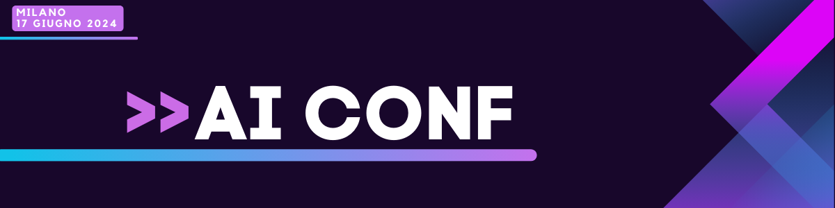 Banner dell'evento AI Conf 2024